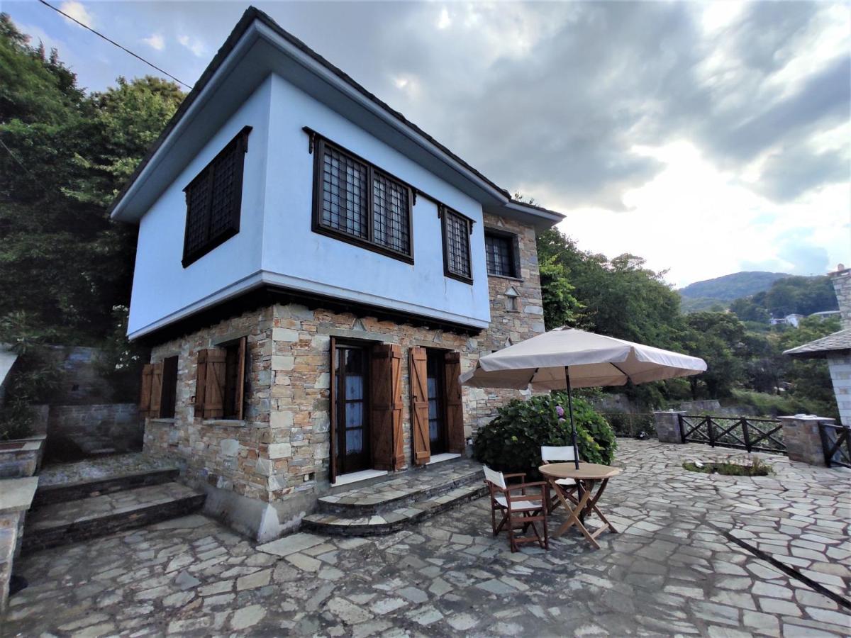 Cozy Blue Stone House With A Great Sea View. Βίλα Τσαγκαράδα Εξωτερικό φωτογραφία