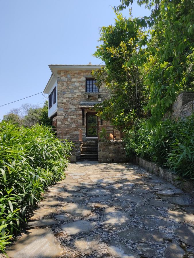 Cozy Blue Stone House With A Great Sea View. Βίλα Τσαγκαράδα Εξωτερικό φωτογραφία