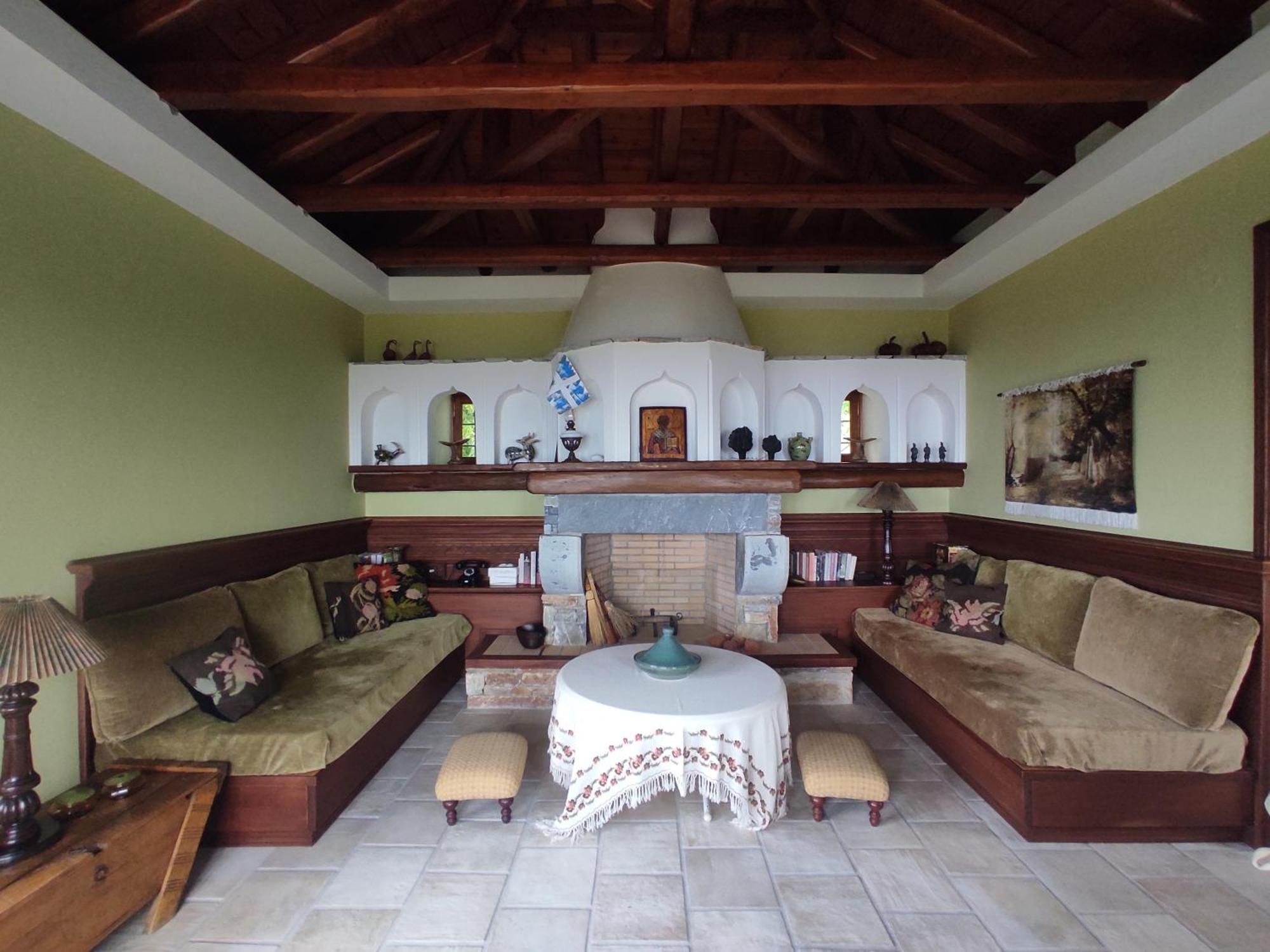 Cozy Blue Stone House With A Great Sea View. Βίλα Τσαγκαράδα Εξωτερικό φωτογραφία
