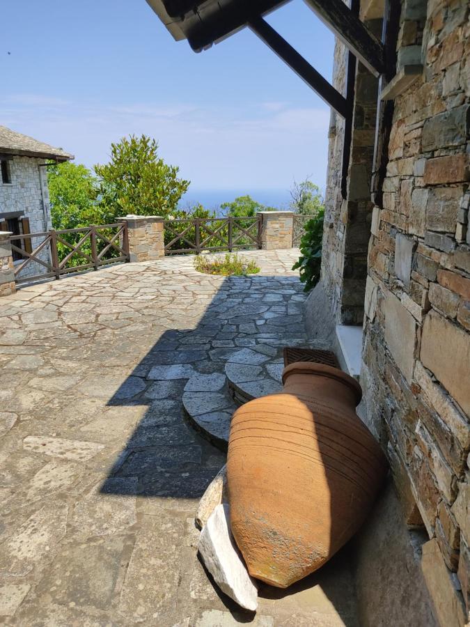 Cozy Blue Stone House With A Great Sea View. Βίλα Τσαγκαράδα Εξωτερικό φωτογραφία